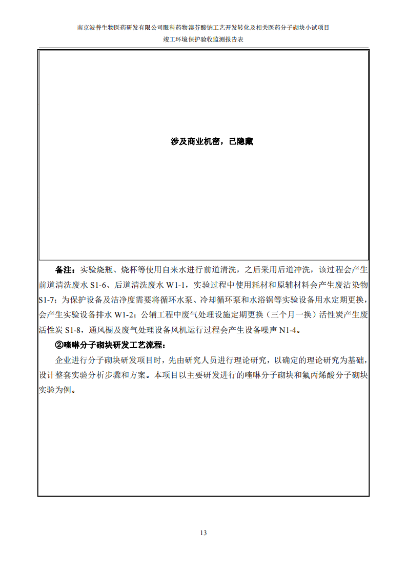 （已压缩）眼科药物溴芬酸钠工艺开发转化及相关医药分子砌块小试项目竣工环境保护验收监测报告表公示本_14.png